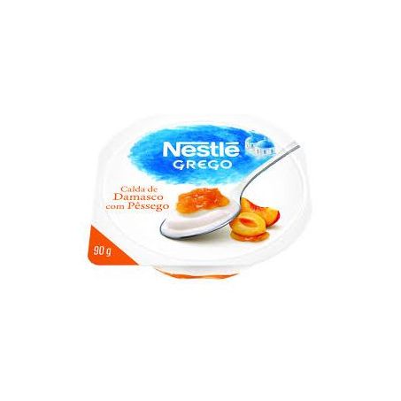 Iogurte Nestlé Grego Calda Damasco Com Pêssego Pote 90g 
 