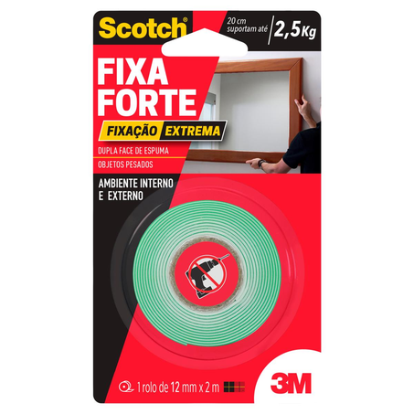 Fita Fixa Forte Scotch Tam. 12mm x 2.0 - Extreme