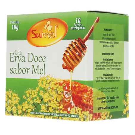 Cha sulmel erva doce mel 10g 360-4
