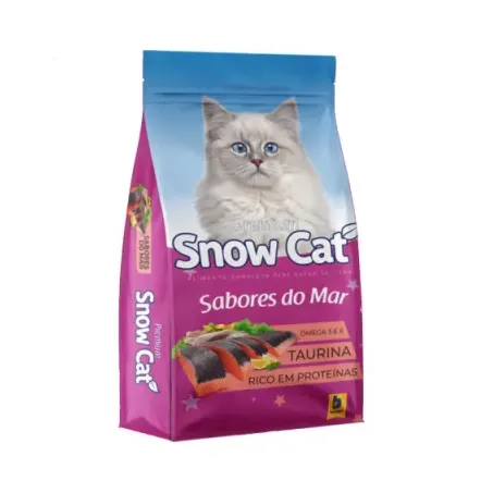 Racao snow cat 1kg sabores do mar