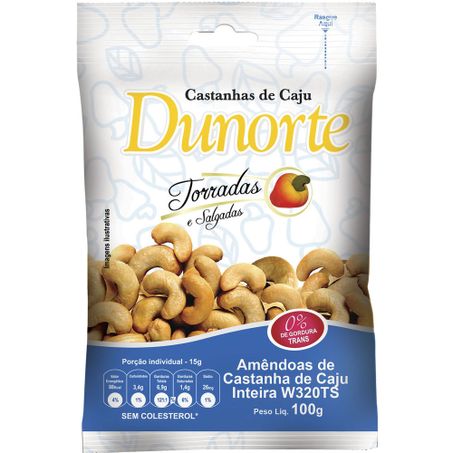 CASTANHA DE CAJU 100GR DUNORTE