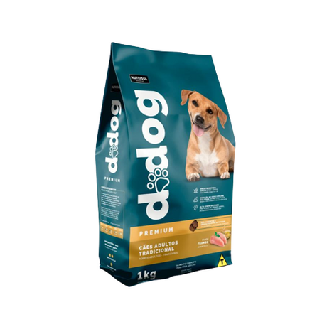 RAÇÃO DODOG PREMIUM TRADICIONAL 1KG FRANGO