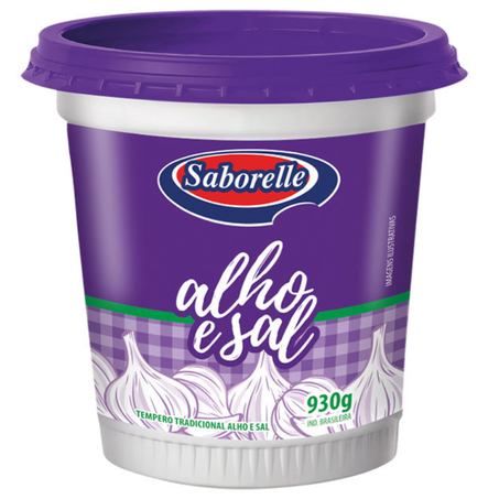 TEMPERO COMP SABORELLE 930G ALHO/SAL