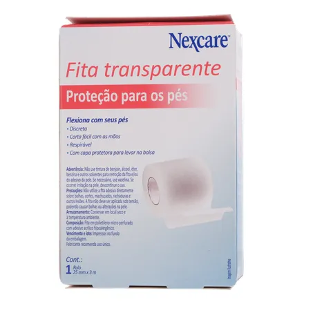 Fita adesiva protetora de pés 3m transpa 360-19