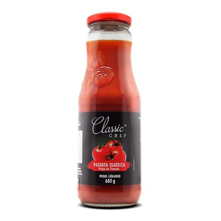 Molho Tomate Classic Chef 680g Italiano Passata Di Pomodoro