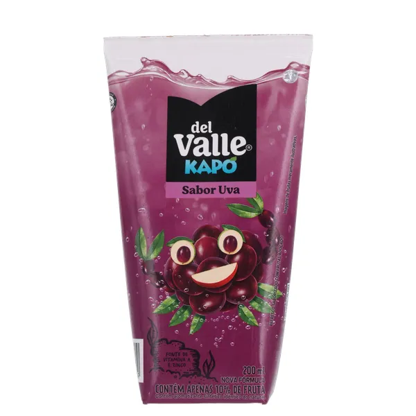 Bebida Adoçada Del Valle Kapo Sabor Uva Caixa 200ml | Viezzer