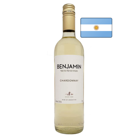 VINHO ARGENTINO NIETO SENETINER BENJAMIN BRANCO CHARDONNAY 750ML