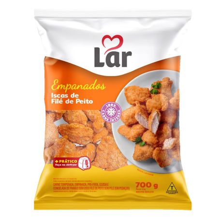 Iscas de frango empanado Lar 700g