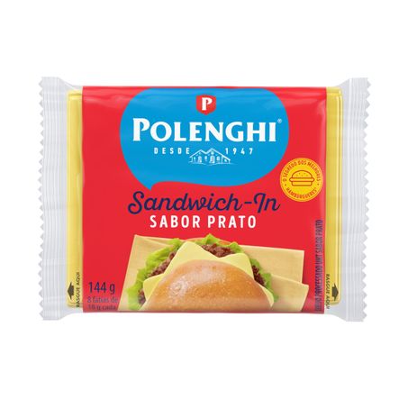 QUEIJO PROCESSADO UHT PRATO POLENGHI SANDWICH-IN
