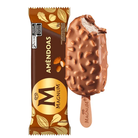 SORVETE KIBON MAGNUM AMENDOAS 68G