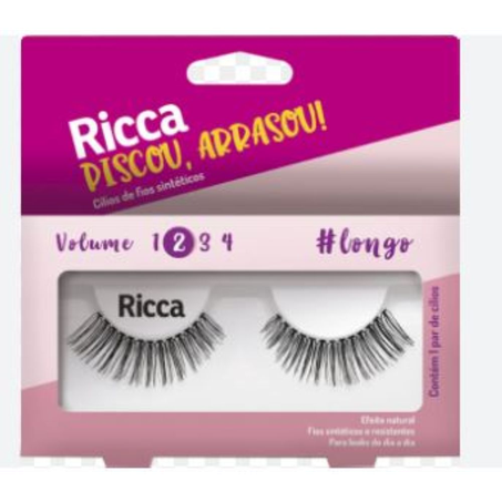 Cílios Postiços Volume 2 Longo 307 Ricca
