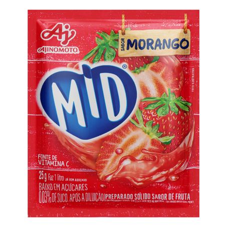 Refresco em pó morango mid
