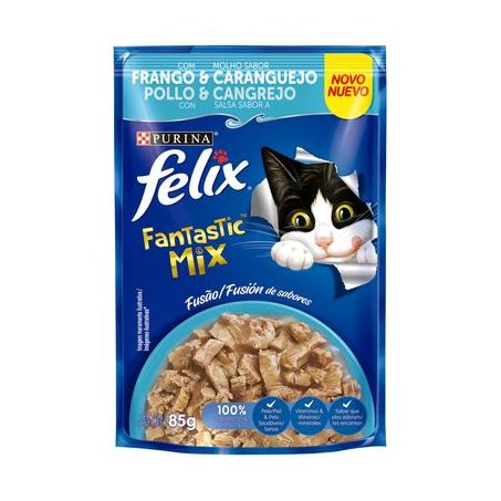 Felix Fantastic Deli Sache Mix Frango E Caranguejo 85G