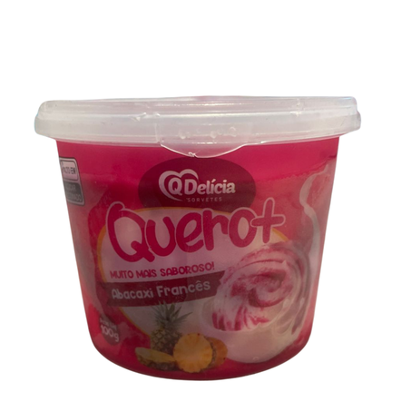 Sorvete qdelicia quero mais abacaxi frances