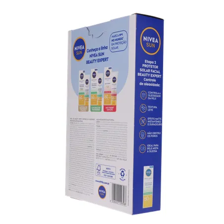 Kit nivea protetor solar fps60 50ml + água micelar 200ml 360-23