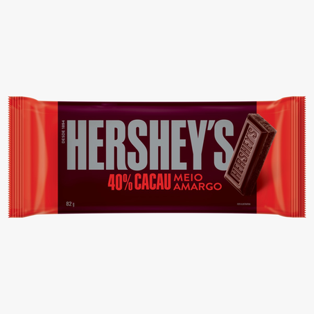 Chocolate Hersheys Meio Amargo Barra 82G