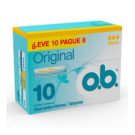 Absorvente interno o.b medio l10p8