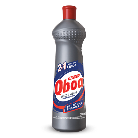 Limpador multiuso qboa inox e vidro 500ml*