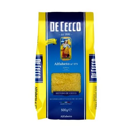 MACARRÃO  DE CECCO ALFABETO 500G