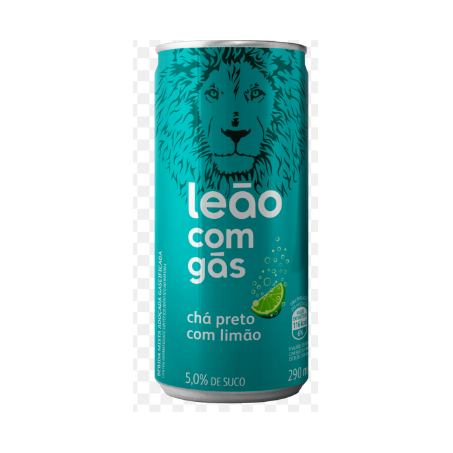 Cha mate leao 290ml lt c/gas ice tea