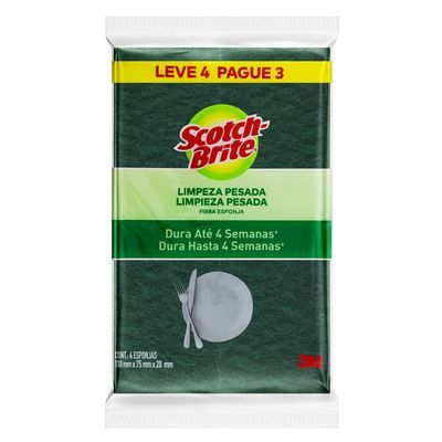 Esponja multiuso scotch brite leve 4 pague 3