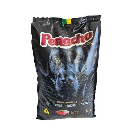 RAÇÃO PARA CÃO PENACHO ADULTO CARNE/ARROZ 5KG