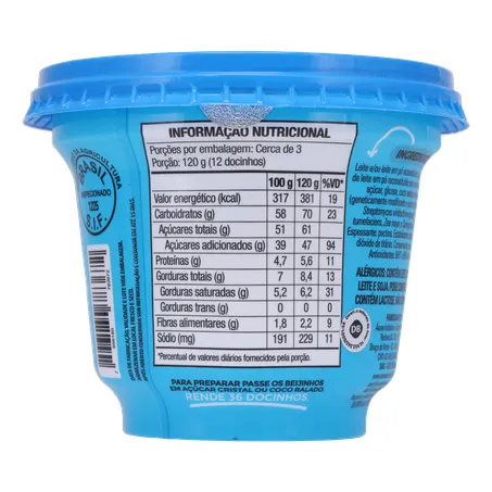 Sobremesa beijinho aurea pote 365g 360-18
