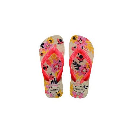 HAV KIDS FLORES BEGE PALHA 23/4