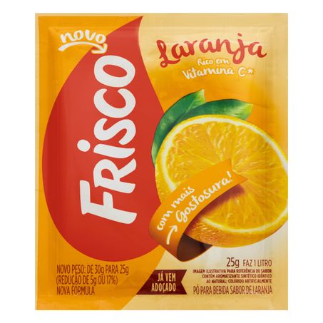 REFRESCO EM PÓ LARANJA FRISCO
