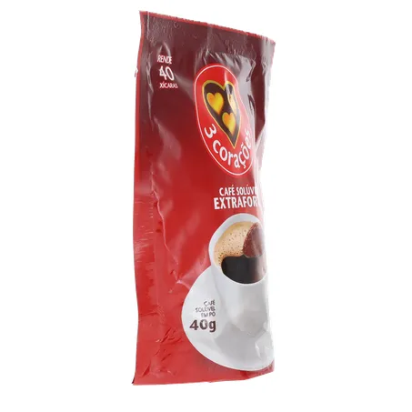 Café Solúvel 3 Corações Extra Forte Rf 40g 360-30