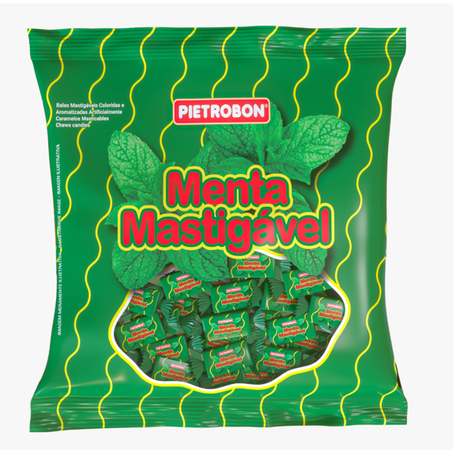 Bala pietrobom menta mastigavel 250g