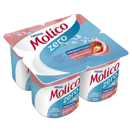 Iogurte Molico 360g - Sem Lactose - Morango