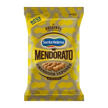 Amendoim japonês original mendorato pacote 400g