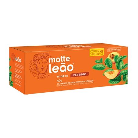 Cha matte leao pessego 40g