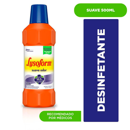 Desinfetante Bruto Suave Odor Lysoform 500Ml