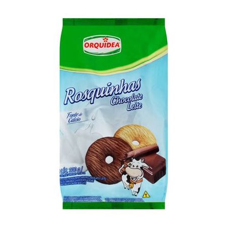 Bisc.orquidea 300gr rosq.choc.leite
