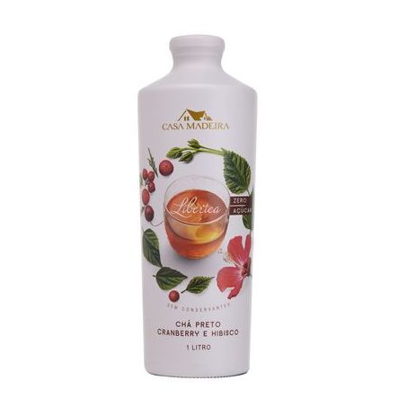 Chá preto casa madeira 1l sabor cranberry e hibisco