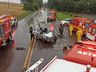 Acidente envolve três veículos e deixa feridos na BR-158 em Cunha Porã