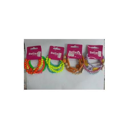 Pulseira bellesa micanga c/4 ref.8008