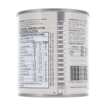 LEITE CONDENSADO DE AVEIA VEGANO NUDE 330G COM ACUCAR 360-2