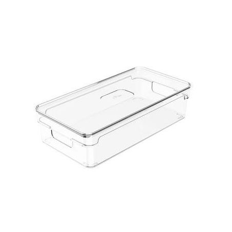 ORGANIZADOR OU CLEAR NATURAL COM TAMPA 30X15X7