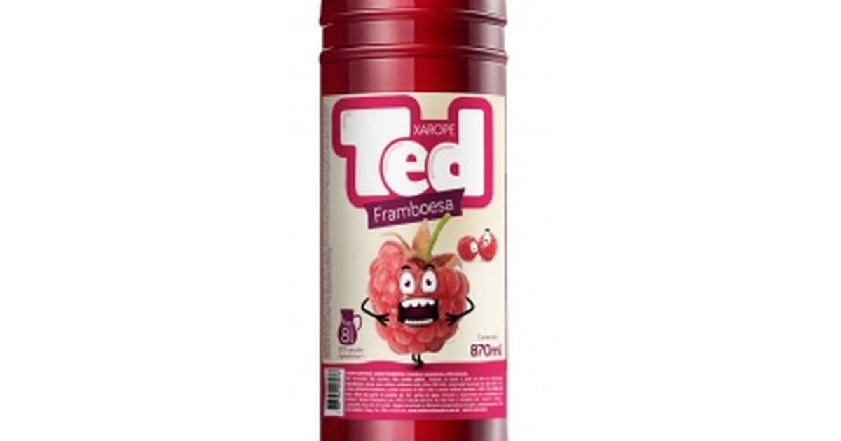 XAROPE TED 870ML FRAMBOESA