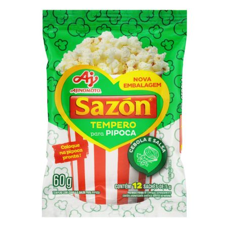 Tempero para pipoca cebola e salsa sazón
