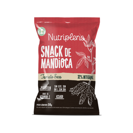 SNACK MANDIOCA TOMATE SECO 30G -NUTRIPLENO