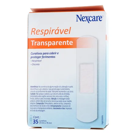 Curativo Nexcare Transparente Caixa 35un 
  360-19
