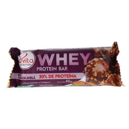Barra whey protein qvita trufa de avelã 40g 360-0