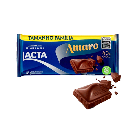 CHOCOLATE AMARO FAMILIA LACTA 145 G               