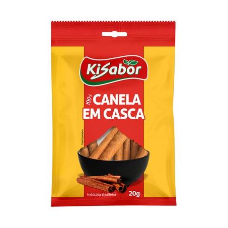 Especiarias Kisabor Canela em Casca Pacote 20G