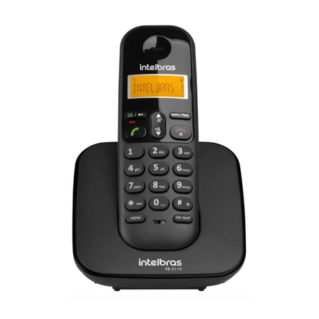 TELEFONE S/ FIO INTELBRAS PRETO