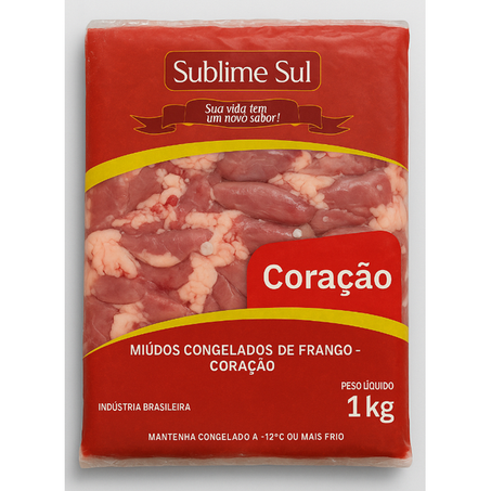 CORAÇÃO FRANGO JAGUA SUBLIME CONGELADO 1KG